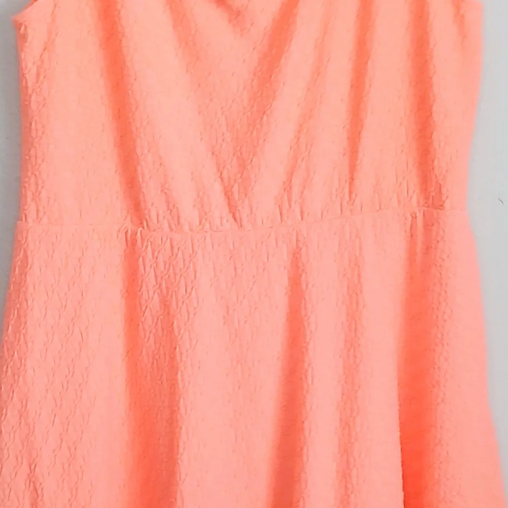 Mossimo Supply Co Sleeveless Textured Dress Neon Orange Size XL